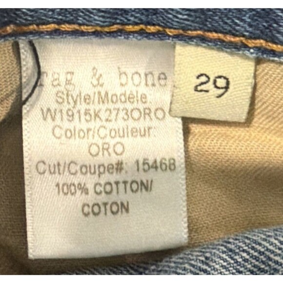 Rag & Bone Boyfriend Cut-Off Denim Shorts 29 Side Slits - Picture 7 of 7